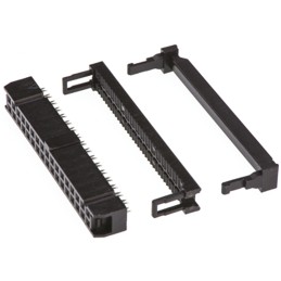 10 pcs - T812134A101CEU Amphenol 34-Way IDC Connector Socket for Cable Mount, 2-Row