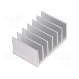 10 pcs : - Heatsink: extruded, grilled, natural, L: 50mm, W: 78mm, H: 35mm, raw