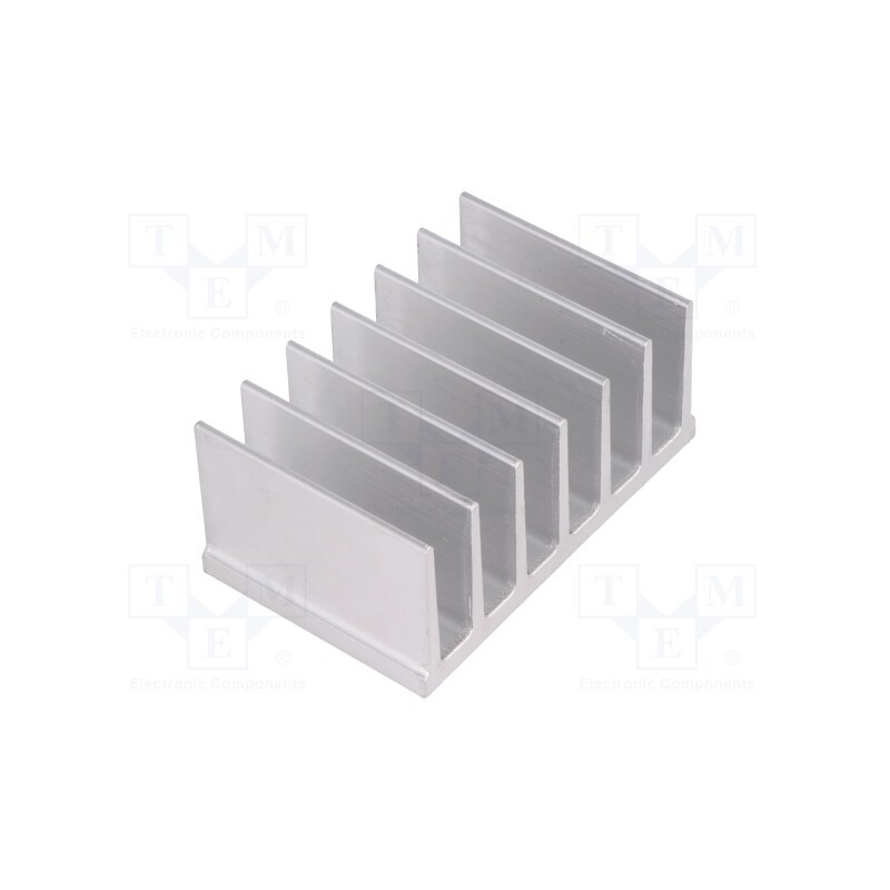 10 pcs : - Heatsink: extruded, grilled, natural, L: 50mm, W: 78mm, H: 35mm, raw