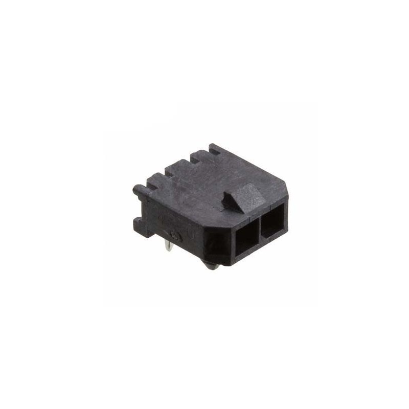 10 pcs - 436500201 Molex Micro-Fit 3.0 Series Right Angle Through Hole PCB Header, 2 Contact(s), 3.0mm Pitch, 1 Row(s), Shrouded