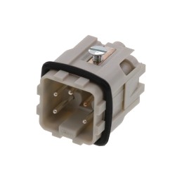 1 pcs - Molex Heavy Duty Power Connector Module, 10A, Male, 93601 Series, 4 Contacts