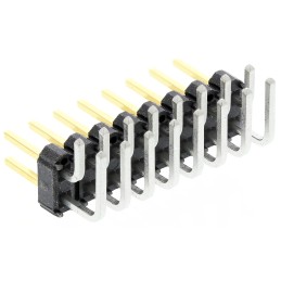 10 pcs - TSW-108-08-L-D-RA Samtec TSW Series Right Angle Through Hole Pin Header, 16 Contact(s), 2.54mm Pitch, 2 Row(s), Unshrou