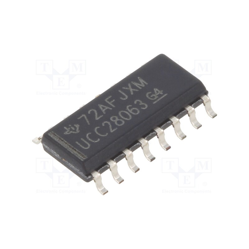 10 pcs : UCC28063D - IC: PMIC, PFC controller, SO16, -40÷125°C, Usup: 12.6÷21V,