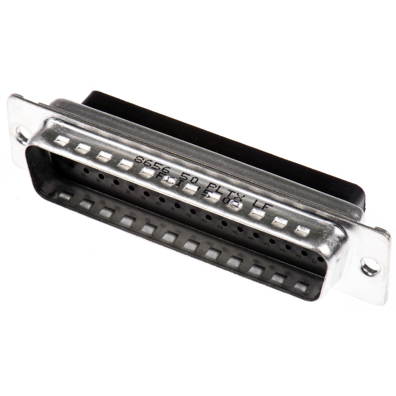 10 pcs - 865650PLTXLF Amphenol ICC 8656 50 Way Cable Mount D-sub Connector Plug, 2.76mm Pitch