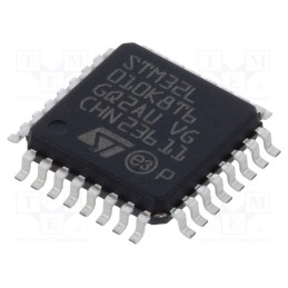10 pcs : STM32L010K8T6 - IC: ARM microprocessor, 32MHz, LQFP32, 1.8÷3.6VDC, -40÷85°C, Cmp: 2