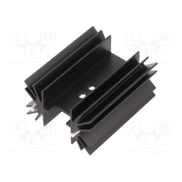 10 pcs : FA-T220-51E - Heatsink: extruded, TO218,TO220,TO247, black, L: 25mm, W: 41.6mm