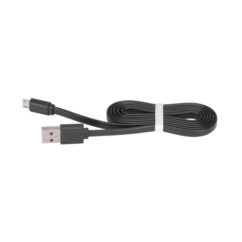 1 pcs - Micro USB Noodle Cable - 1m Black