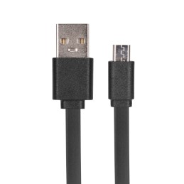 1 pcs - Micro USB Noodle Cable - 1m Black