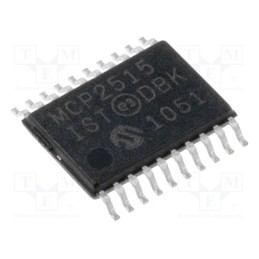 10 pcs : MCP2515-I/ST - IC: CAN controller, 1Mbps, 2.7÷5.5VDC, TSSOP20, -40÷85°C