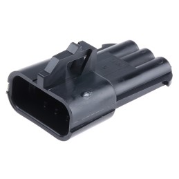 10 pcs - 15300003 Delphi, Metri-Pack 280 Automotive Connector Plug 3 Way, Crimp Termination