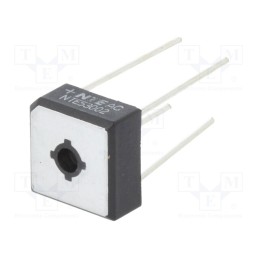 10 pcs : NTE53002 - Bridge rectifier: single-phase, Urmax: 600V, If: 10A, Ifsm: 200A
