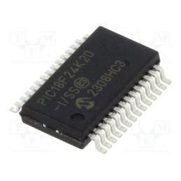 10 pcs : PIC18F24K20-I/SS - IC: PIC microcontroller, 64MHz, 1.8÷3.6VDC, SMD, SSOP28, PIC18