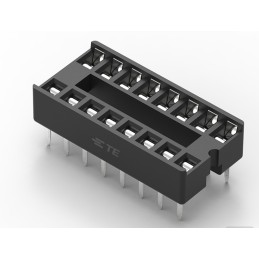 30 pcs - TE Connectivity 2.54mm Pitch Vertical 16 Way, Through Hole Standard Pin Ladder IC Dip Socket, 1A