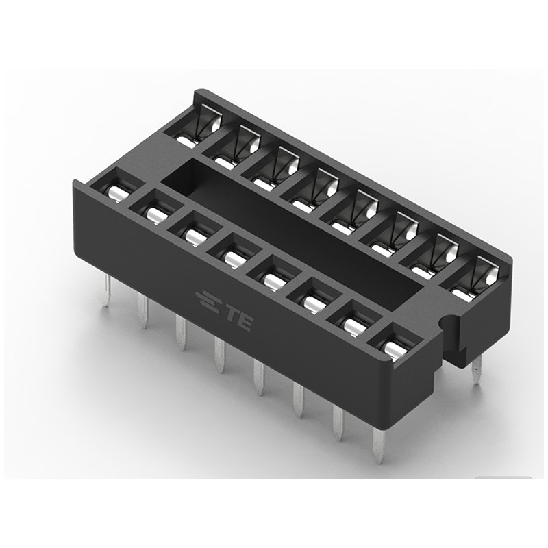 30 pcs - TE Connectivity 2.54mm Pitch Vertical 16 Way, Through Hole Standard Pin Ladder IC Dip Socket, 1A