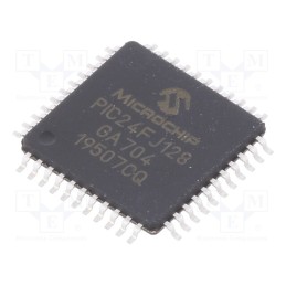 10 pcs : PIC24FJ64GA704-I/PT - IC: PIC microcontroller, 64kB, I2C x2,I2S x3,SPI x3,UART x2
