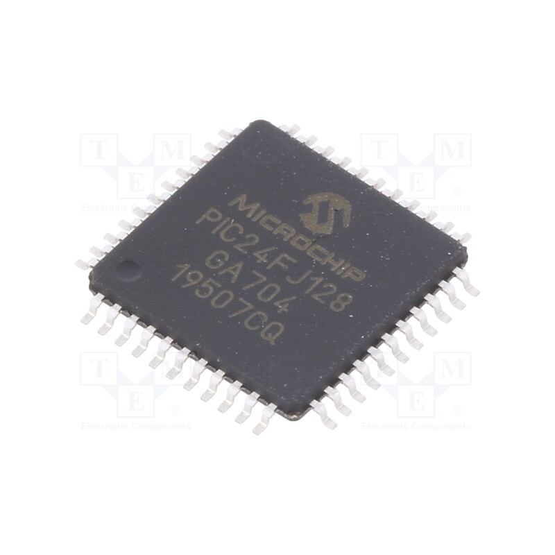 10 pcs : PIC24FJ64GA704-I/PT - IC: PIC microcontroller, 64kB, I2C x2,I2S x3,SPI x3,UART x2