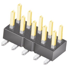 10 pcs - TSM-105-01-L-DV Samtec TSM Series Straight Surface Mount Pin Header, 10 Contact(s), 2.54mm Pitch, 2 Row(s), Unshrouded
