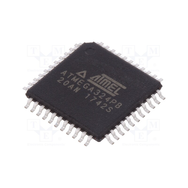 10 pcs : ATMEGA324PB-AN - IC: AVR microcontroller, TQFP44, 1.8÷5.5VDC, Ext.inter: 39, Cmp: 1