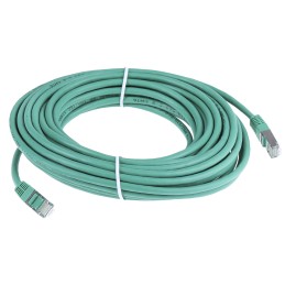 1 pcs - RS PRO Cat6 Male RJ45 to Male RJ45 Ethernet Cable, S/FTP, Green PVC Sheath, 10m