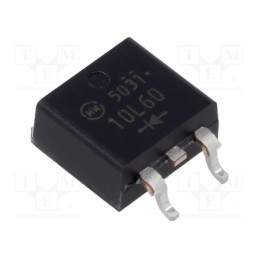 10 pcs : DF10L60-7102 - Diode: rectifying, SMD, 600V, 10A, 50ns, STO220 (SC83 similar)