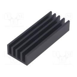10 pcs : SK 632 50 SA - Heatsink: extruded, grilled, black, L: 50mm, W: 19mm, H: 10mm