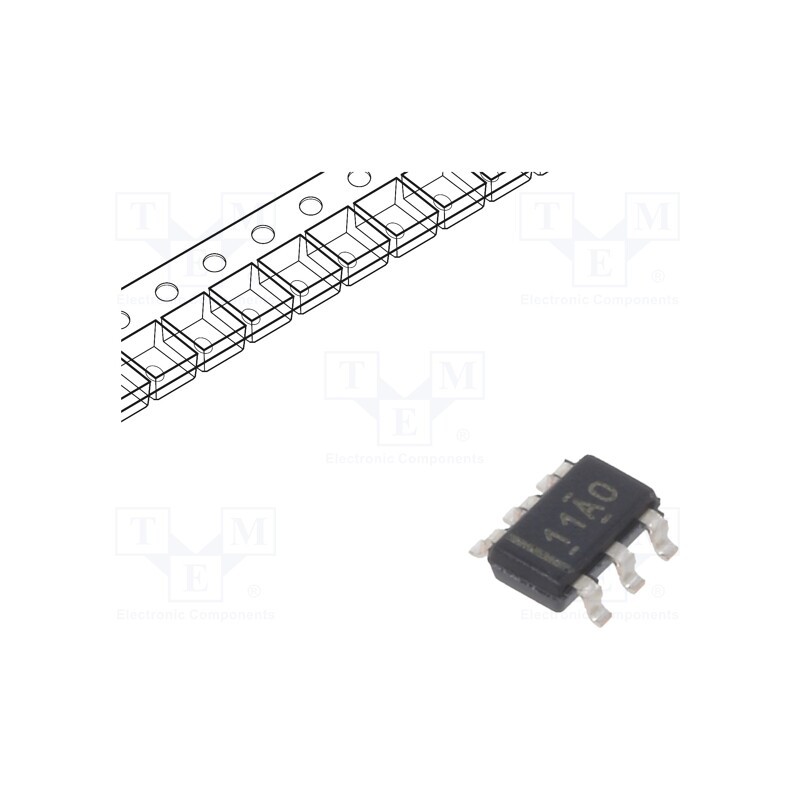 10 pcs : TPS3710DDCT - IC: Supervisor Integrated Circuit, voltage detector, open drain