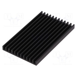 10 pcs : SK511 75 SA - Heatsink: extruded, grilled, black, L: 75mm, W: 45mm, H: 6mm, 11.5K/W