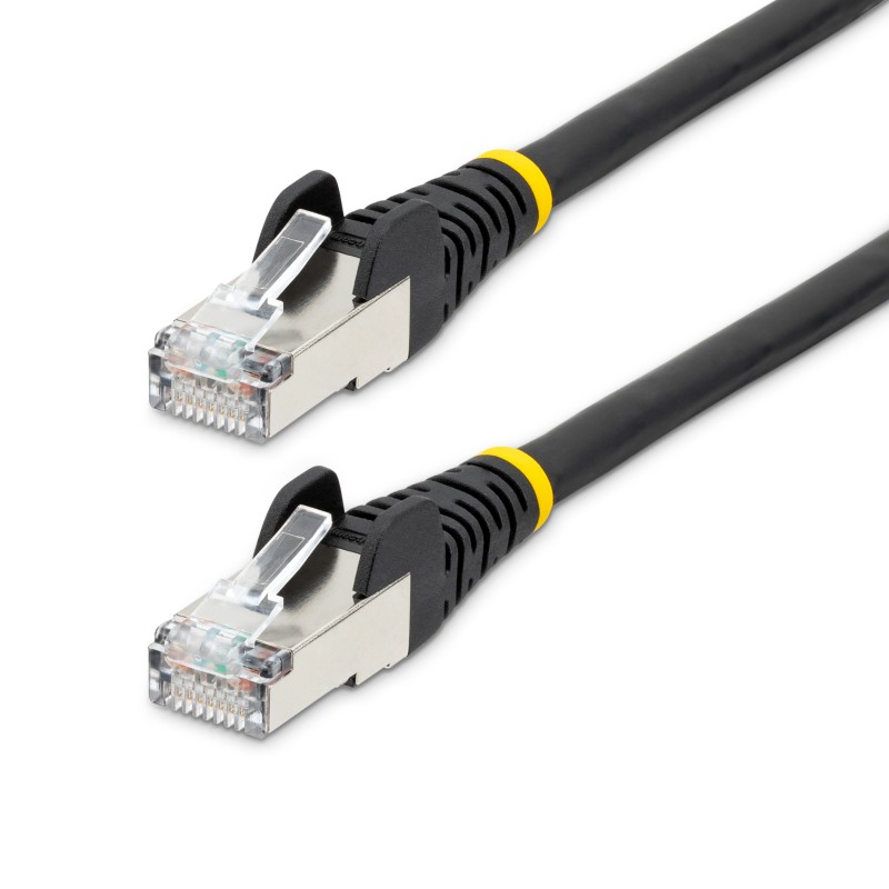 1 pcs - StarTech.com Cat6a Straight Male RJ45 to Straight Male RJ45 Ethernet Cable, Braid, Black LSZH Sheath, 1.5m, Low Smoke