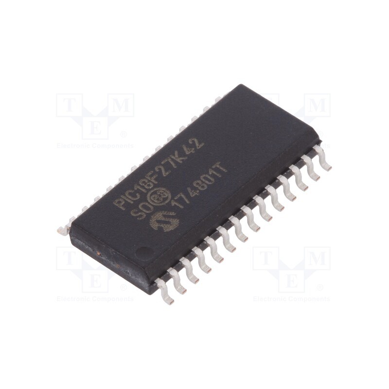 10 pcs : PIC18F27K42-I/SO - IC: PIC microcontroller, 128kB, 64MHz, I2C x2,LIN,SPI,UART x2