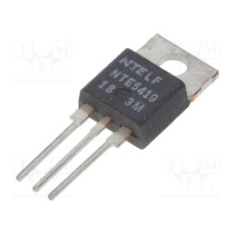 10 pcs : NTE5419 - Thyristor, 600V, Ifmax: 10A, Igt: 15mA, TO220ISO, THT, Ifsm: 100A