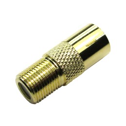 10 pcs - RS PRO Straight RF Adapter Type F Socket to TV RF Aerial Socket