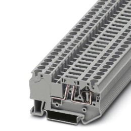 10 pcs - 3038367 Phoenix Contact ST 4-TG Series Grey Disconnect Terminal Block, 0.08 - 6mm², Single-Level, Spring Clamp