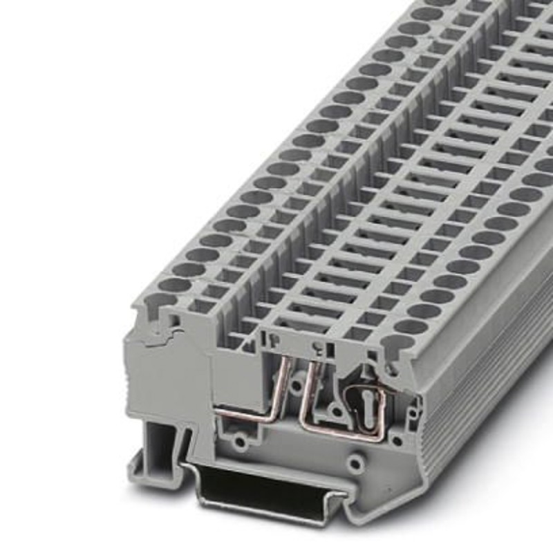 10 pcs - 3038367 Phoenix Contact ST 4-TG Series Grey Disconnect Terminal Block, 0.08 - 6mm², Single-Level, Spring Clamp