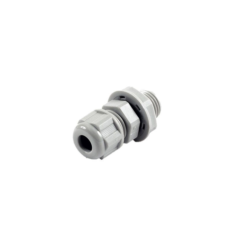 10 pcs - 1427NCGPG7LG Hammond 1427NCG Series Grey Nylon Cable Gland, PG7 Thread, 3mm Min, 4mm Max, IP68
