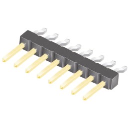 10 pcs - TSM-108-02-L-SH Samtec TSM Series Right Angle Surface Mount Pin Header, 8 Contact(s), 2.54mm Pitch, 1 Row(s), Unshroude