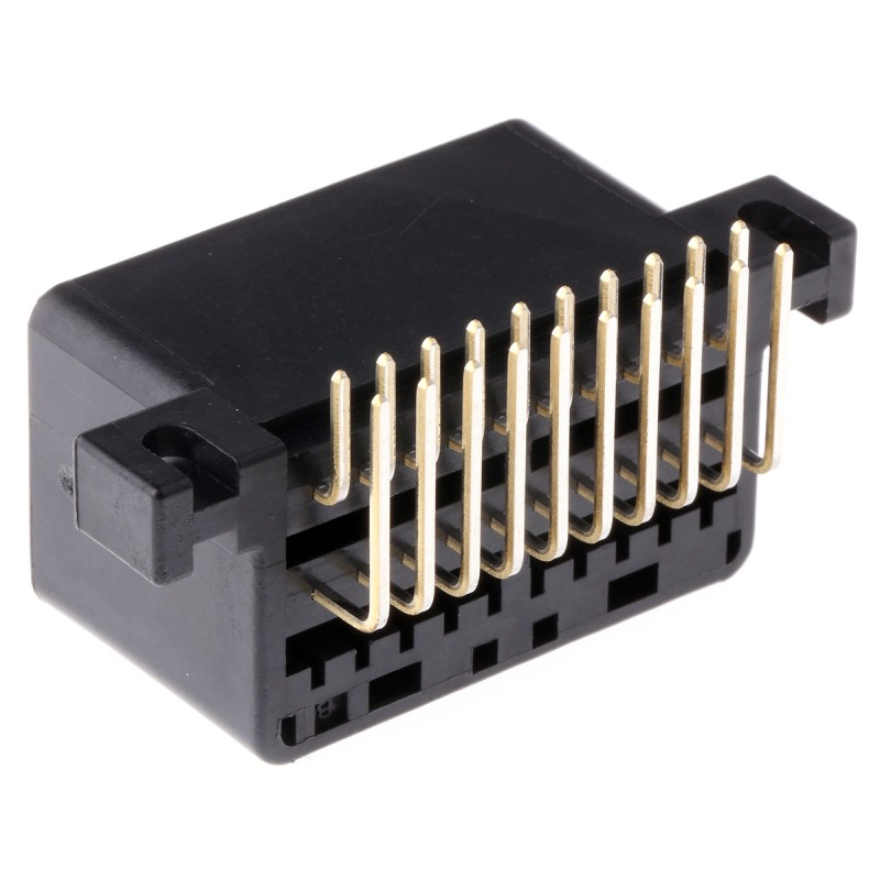 10 pcs - 175975-2 TE Connectivity, MULTILOCK 040 II Female Connector Housing, 20 Way, 2 Row Right Angle