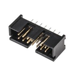 10 pcs - 5103308-2 TE Connectivity AMP-LATCH Series, 2.54mm Pitch, 14 Way 2 Row Shrouded Straight PCB Header, Through Hole