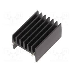10 pcs : WA-T264-101E - Heatsink: extruded, TO264, black, L: 16mm, W: 23.4mm, H: 32mm, 11°C/W
