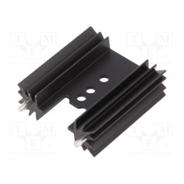 10 pcs : PR32/38,1/SE - Heatsink: extruded, H, TO202,TO218,TO220,TOP3, black, L: 38.1mm