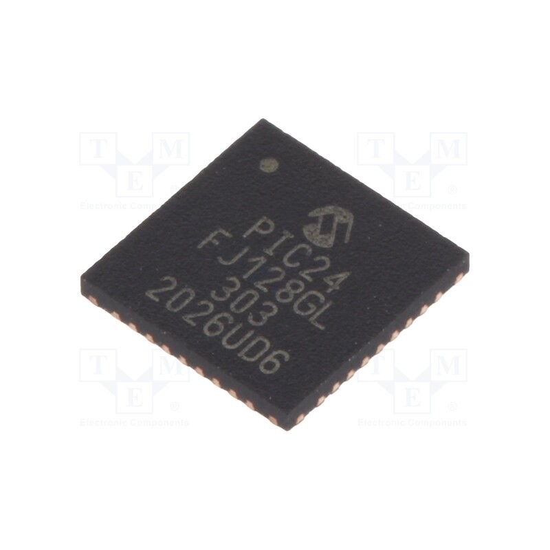 10 pcs : PIC24FJ128GL303-I/M5 - IC: PIC microcontroller, 128kB, 32MHz, SMD, UQFN36, PIC24, 8kBSRAM