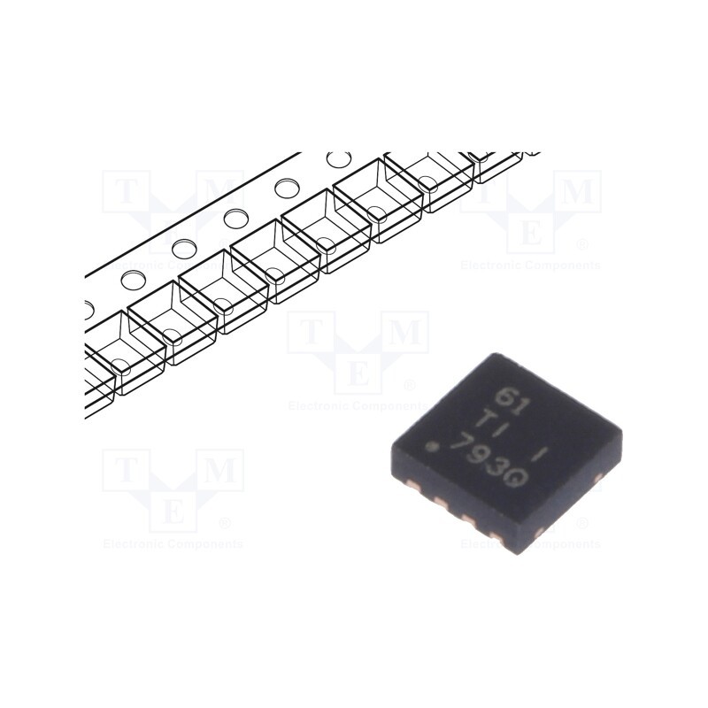 10 pcs : TPS54061DRBT - IC: PMIC, DC/DC converter, Uin: 4.7÷60VDC, Uout: 0.8÷58VDC, 0.2A
