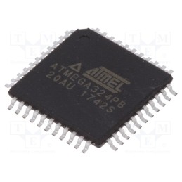 10 pcs : ATMEGA324PB-AU - IC: AVR microcontroller, TQFP44, 1.8÷5.5VDC, Ext.inter: 39, Cmp: 1