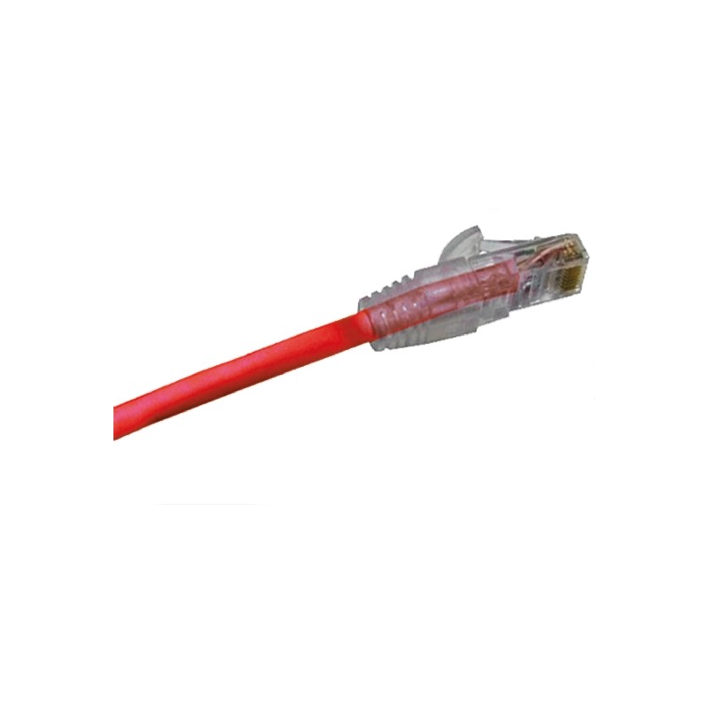 1 pcs - Molex Premise Networks Cat5e Straight Male RJ45 to Straight Male RJ45 Ethernet Cable, U/UTP, Red PVC Sheath, 1m