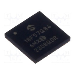 10 pcs : PIC18F57Q84-I/6MX - IC: PIC microcontroller, 128kB, 64MHz, CAN,I2C,LIN,SPI,UART, SMD