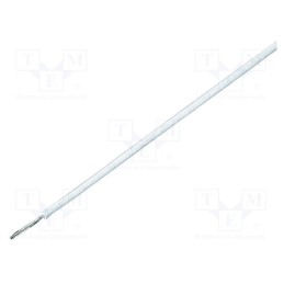 20 m : 47004 - Wire, SiF/GL, stranded, Cu, silicone, white, -60÷180°C, 300V,500V