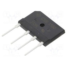 10 pcs : GSIB1560-E3/45 - Bridge rectifier: single-phase, Urmax: 600V, If: 15A, Ifsm: 300A