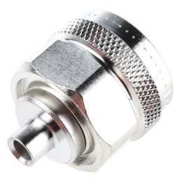 1 pcs - Telegartner, Plug Cable Mount N Connector, 50Ω, Solder Termination, Straight Body