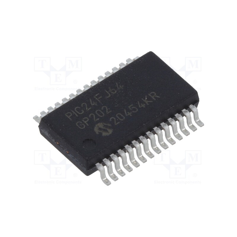 10 pcs : PIC24FJ64GP202-I/SS - IC: PIC microcontroller, 64kB, 2÷3.6VDC, SMD, SSOP28, PIC24