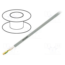 20 m : 49574 - Wire: control cable, SUPERTRONIC®-PVC, 4x0.34mm2, PVC, grey, Cu