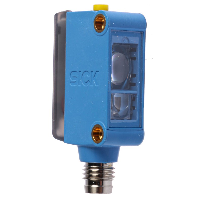 1 pcs - Sick Contrast Sensors 12.5 mm, White LED, PNP, 50 mA, 12 - 24 V dc, IP67